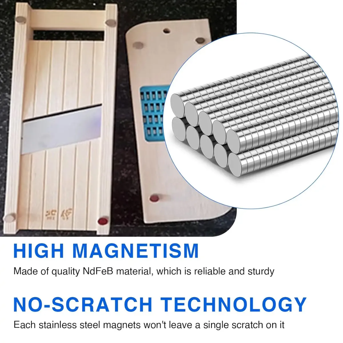Assorted Small Magnets Set - 3x1mm & 3x2mm Mini Neodymium Magnets for Fridge, Whiteboard, Crafts, DIY Projects, Office Organization showcase 4
