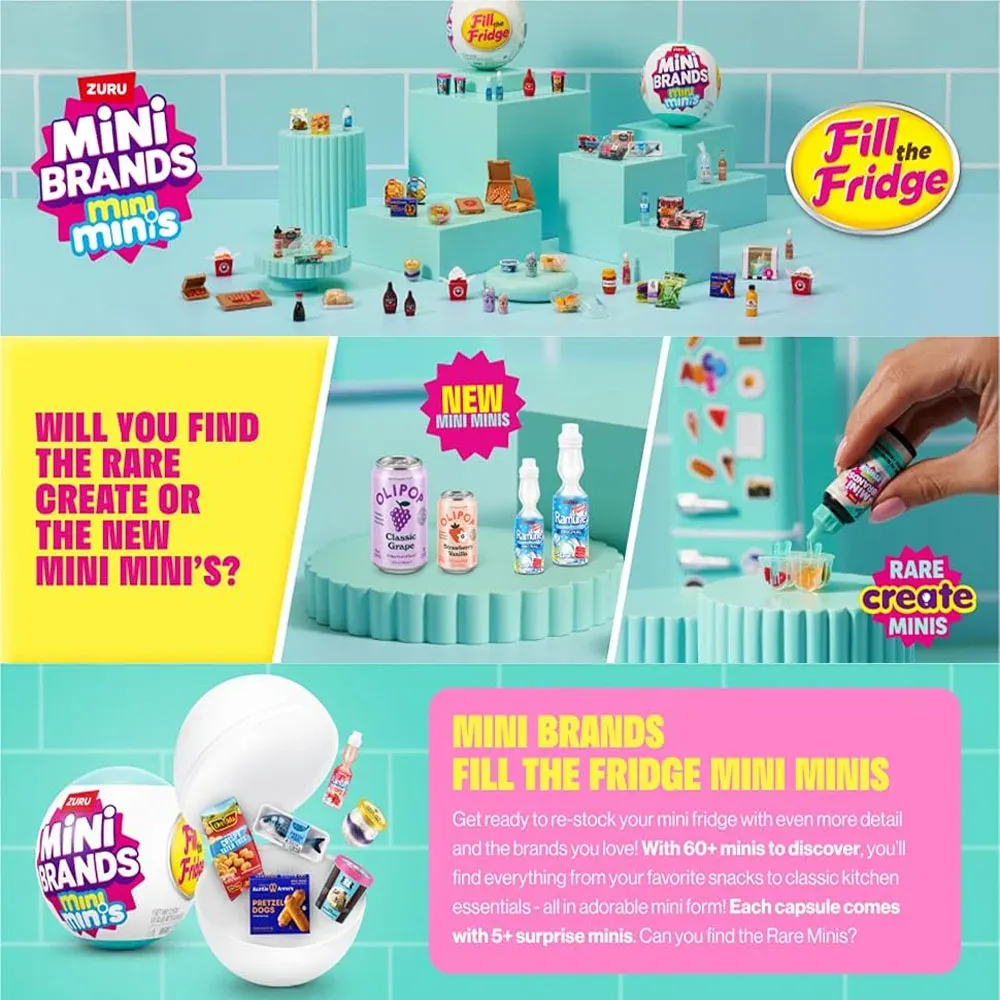 Zuru Mini Brand 5 Surprise Master Cuisine Blind Box Ball Capsule - Collectible Miniature Food Dishes with UV Curing Resin & Real Recipes for Kids & Collectors thumbnail 4