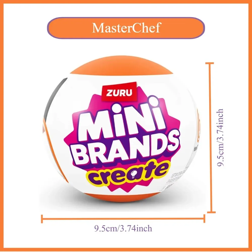 Zuru Mini Brand 5 Surprise Master Cuisine Blind Box Ball Capsule - Collectible Miniature Food Dishes with UV Curing Resin & Real Recipes for Kids & Collectors showcase 4