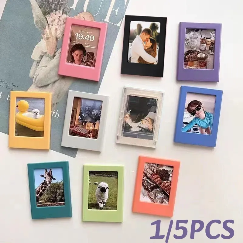 Magnetic Photo Frame Fridge Magnets - Fun Refrigerator Decor for Mini Film Papers, Home Office Ornaments, Versatile Display thumbnail 1