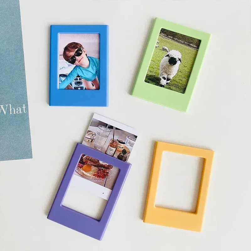 Magnetic Photo Frame Fridge Magnets - Fun Refrigerator Decor for Mini Film Papers, Home Office Ornaments, Versatile Display showcase 7