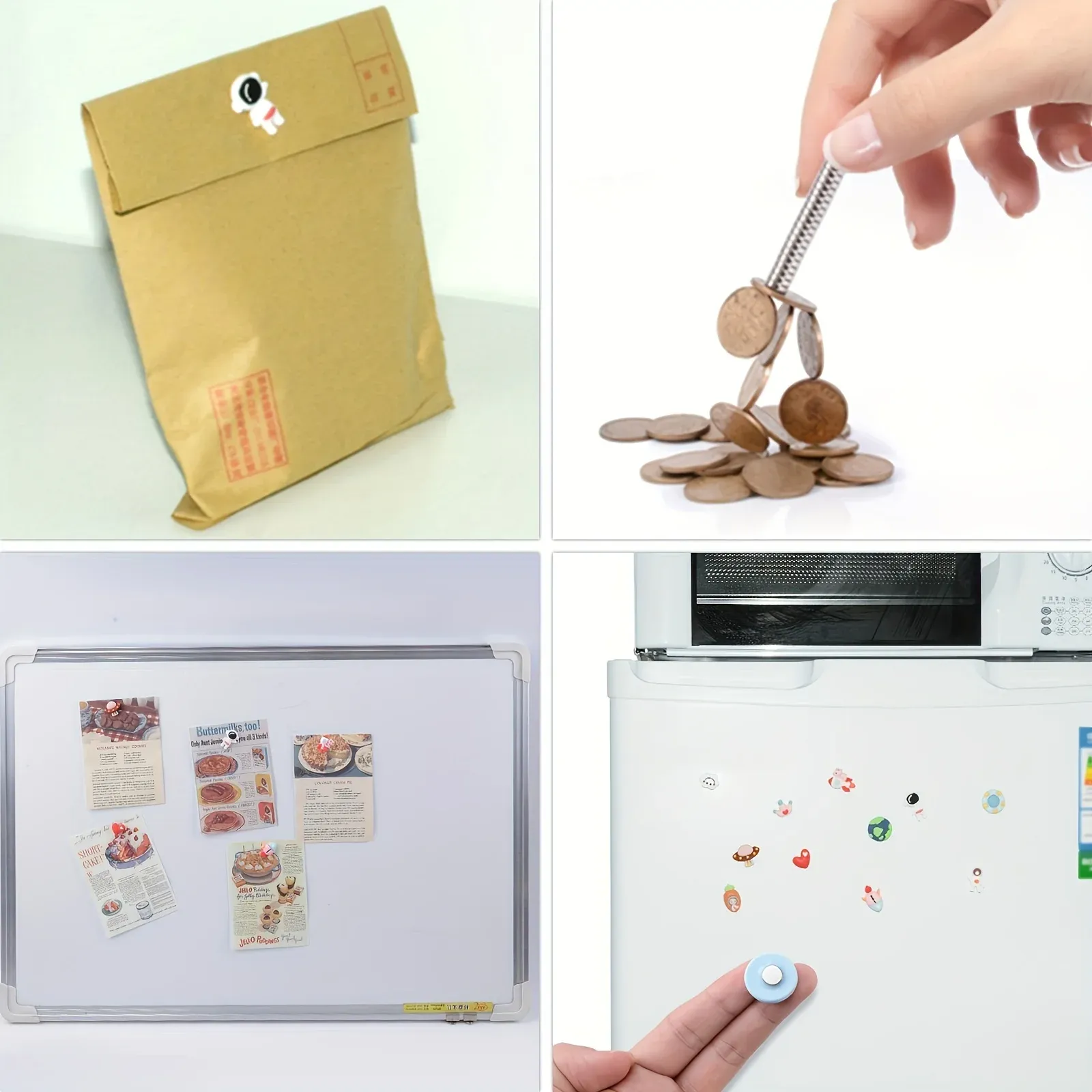 Bulk Mini Fridge Magnets 5x1mm - 10/20/50 Pcs Thin Small Refrigerator Magnets for Whiteboard, Office, Kitchen, Home DIY Crafts thumbnail 5