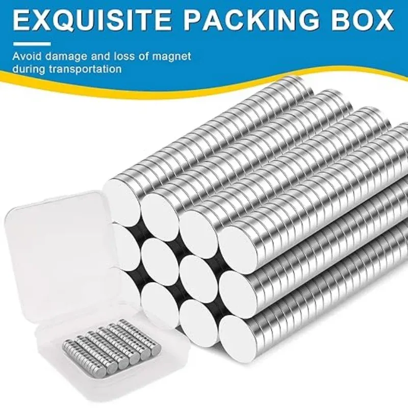 8x3mm Round Refrigerator Magnets - Small Durable Whiteboard & Office Magnets for Crafts and Kitchen Use thumbnail 4