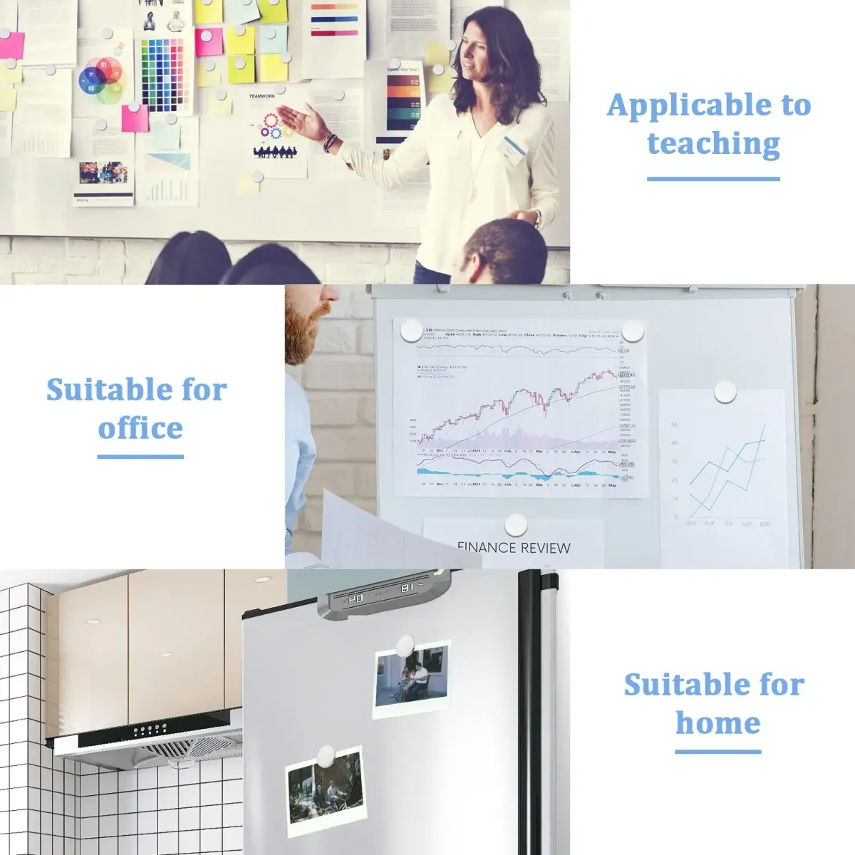 20x1mm Mini Refrigerator Magnets - Pack of 10/20/50 - Versatile for Whiteboards, Arts, Crafts, Office & Home Use - Small Strong Magnetic Strips for DIY Projects showcase 6