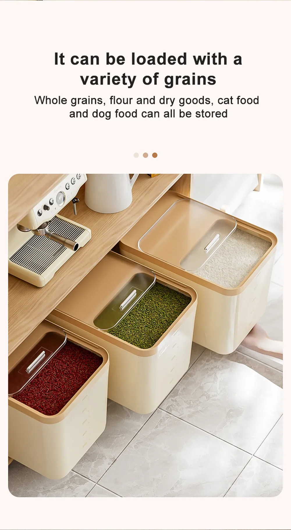 Large Capacity Rice Storage Box 5/10/15KG - Airtight, Insect & Moisture Proof Food Grade PP Container with Transparent Sliding Lid for Kitchen Dry Grain Storage showcase 7