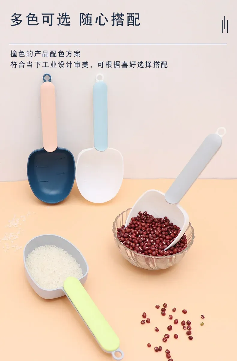 Multifunctional Rice Spoon with Clip - Durable Plastic Kitchen Utensil for Grains, Long Handle, Practical Design for Easy Serving showcase 8