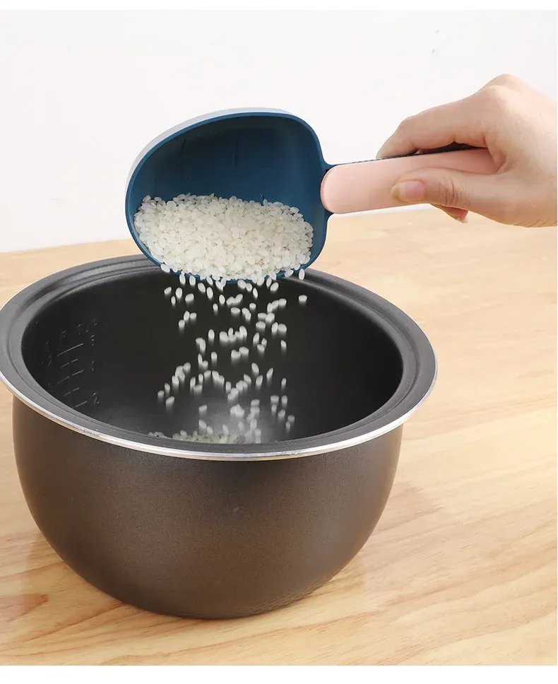 Multifunctional Rice Spoon with Clip - Durable Plastic Kitchen Utensil for Grains, Long Handle, Practical Design for Easy Serving showcase 4