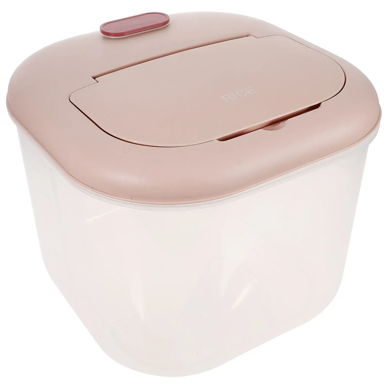 10kg Airtight Rice Container, Food Grade Sealed Grain Storage Bin with Lid, Transparent Kitchen Pantry Organizer for Cereal, Beans, Flour, Long Term Freshness Keeper thumbnail 1