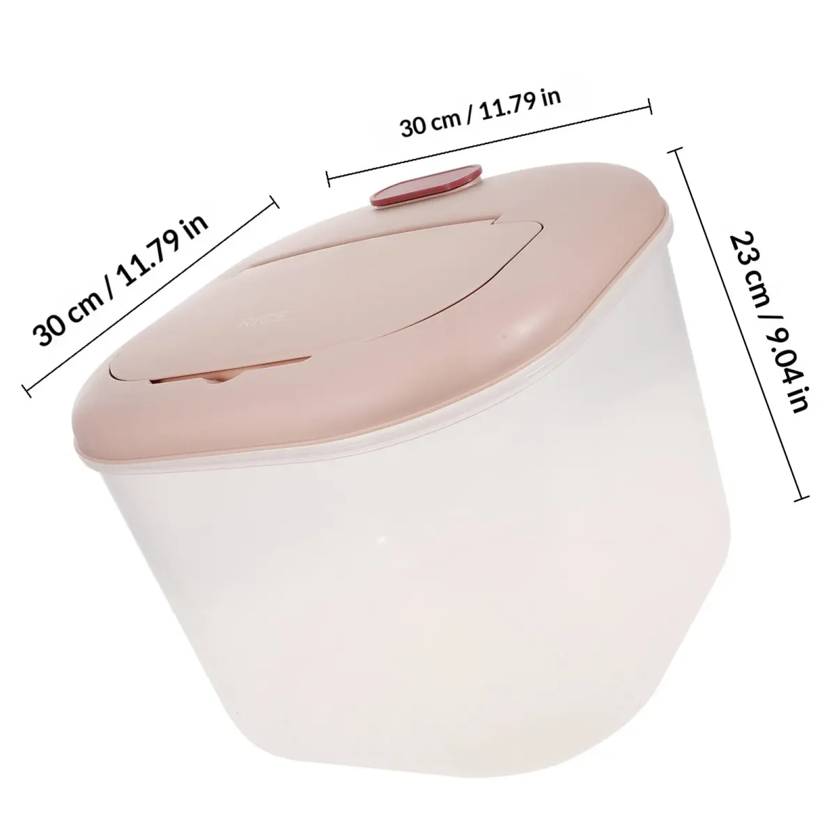 10kg Airtight Rice Container, Food Grade Sealed Grain Storage Bin with Lid, Transparent Kitchen Pantry Organizer for Cereal, Beans, Flour, Long Term Freshness Keeper showcase 6