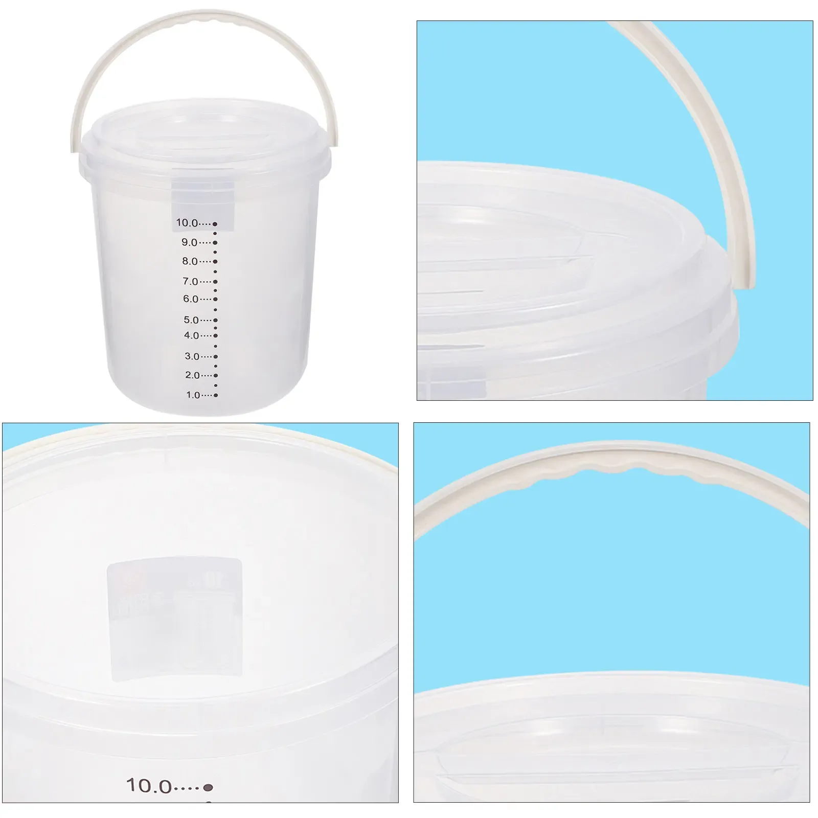 Eco-Friendly Rice Storage Bucket - Dustproof, Moisture-Resistant Food Grade Plastic Container with Wide-Mouth Lid for Long-Term Grain, Flour, Soybean Storage - Kitchen Organizer thumbnail 4