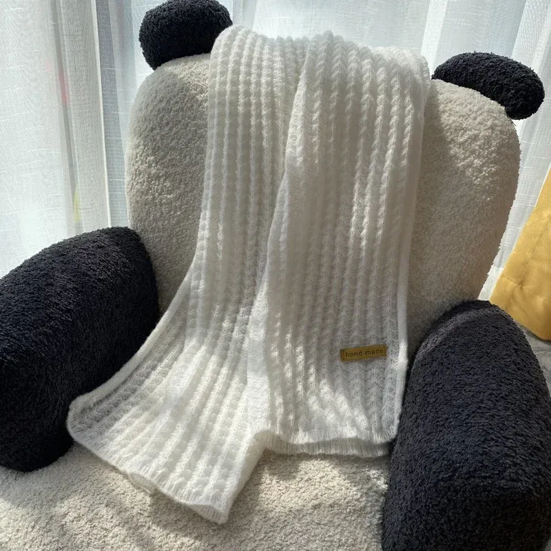 Thick Warm Pure Wool Knit Scarf for Women & Men - Fashionable Korean Style Student Winter Accessory, 120x18cm showcase 18