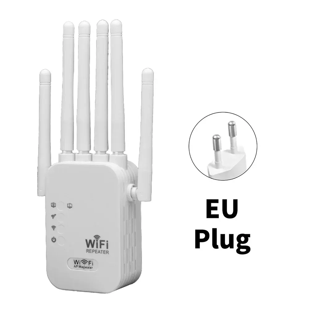 Kebidumei AC1200M Dual Band WiFi Repeater Extender, 1200Mbps Signal Booster with 4 High Gain Antennas, 2.4GHz & 5GHz, 3 Modes (Repeater/AP/Router) for Home & Office showcase 7