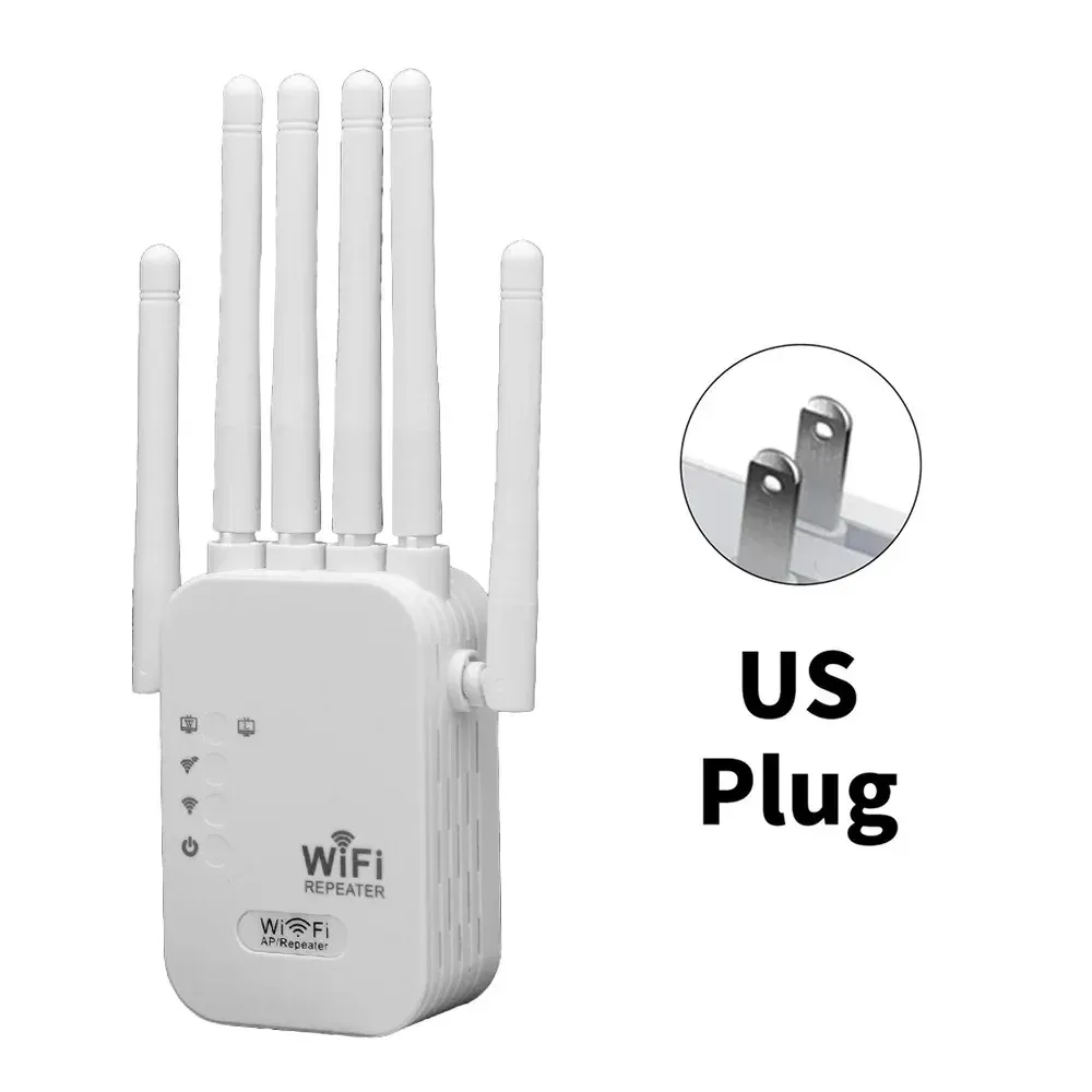 Kebidumei AC1200M Dual Band WiFi Repeater Extender, 1200Mbps Signal Booster with 4 High Gain Antennas, 2.4GHz & 5GHz, 3 Modes (Repeater/AP/Router) for Home & Office showcase 8