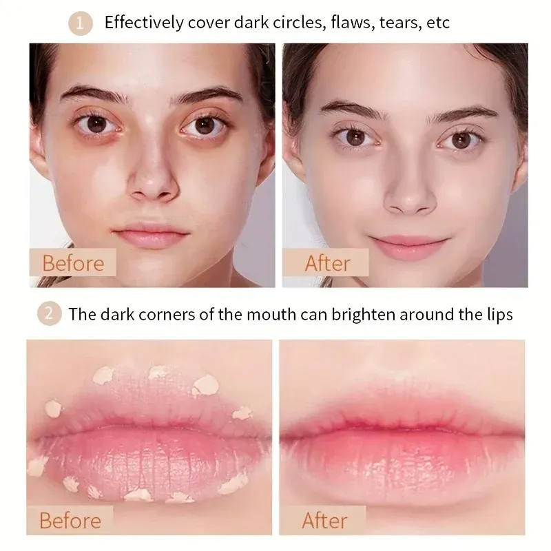 Waterproof Sweatproof Concealer Cream for Full Coverage - Long-Lasting Tattoo & Scar Foundation for All Skin Types, Natural Matte Finish showcase 3