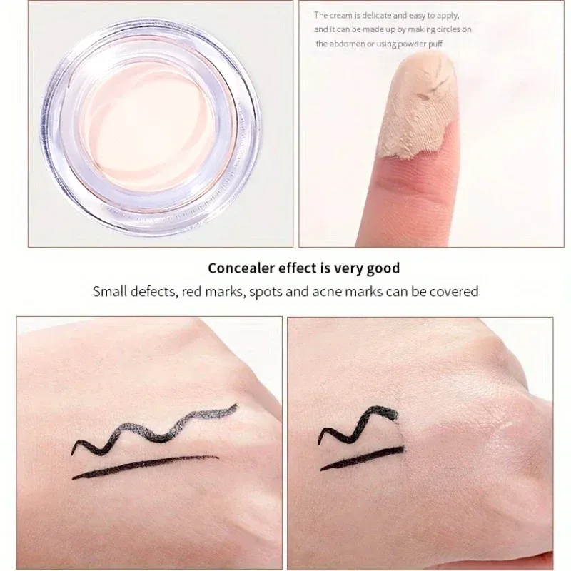 Waterproof Sweatproof Concealer Cream for Full Coverage - Long-Lasting Tattoo & Scar Foundation for All Skin Types, Natural Matte Finish showcase 5