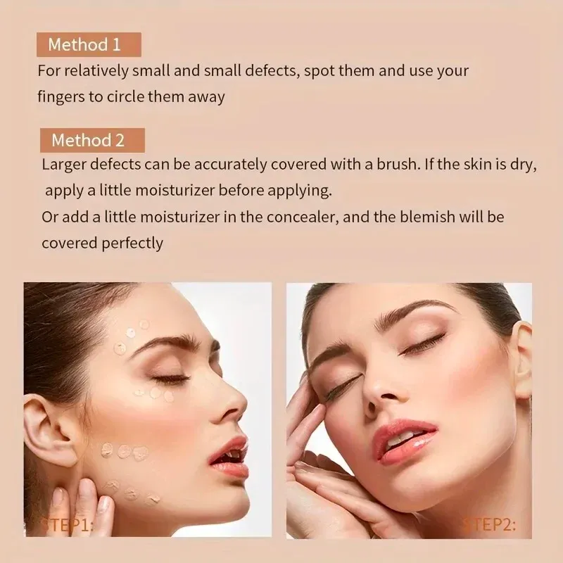 Waterproof Sweatproof Concealer Cream for Full Coverage - Long-Lasting Tattoo & Scar Foundation for All Skin Types, Natural Matte Finish showcase 7