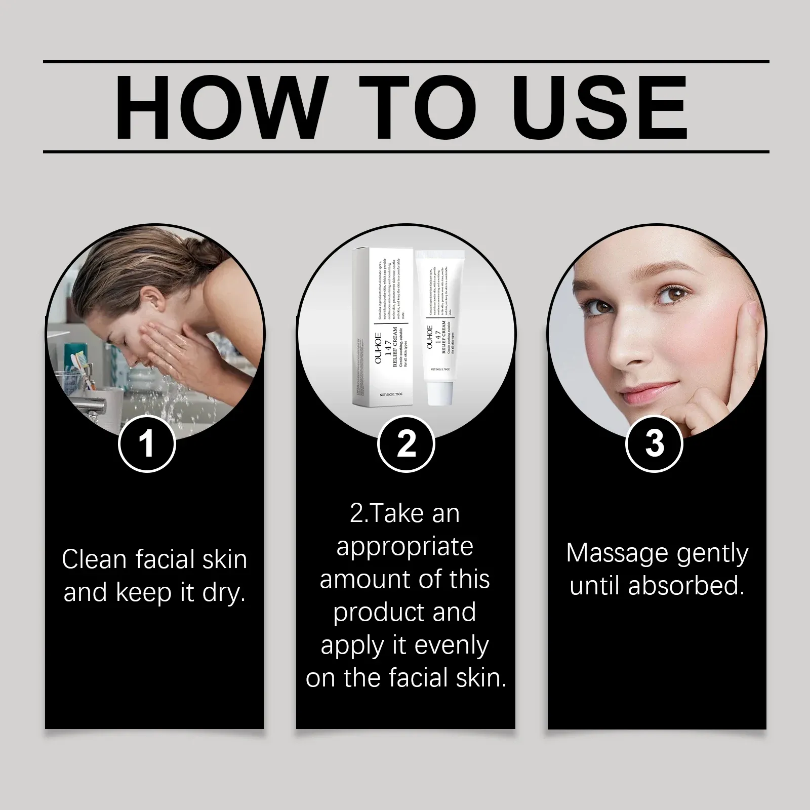 OUHOE 147 Relief Cream for Skin Problems: Anti-Sugar, Antioxidant Blemish Solution, Deep Moisturizer with Hyaluronic Acid, Ceramides, Vitamin C & E for Radiant Ghanaian Skin thumbnail 6