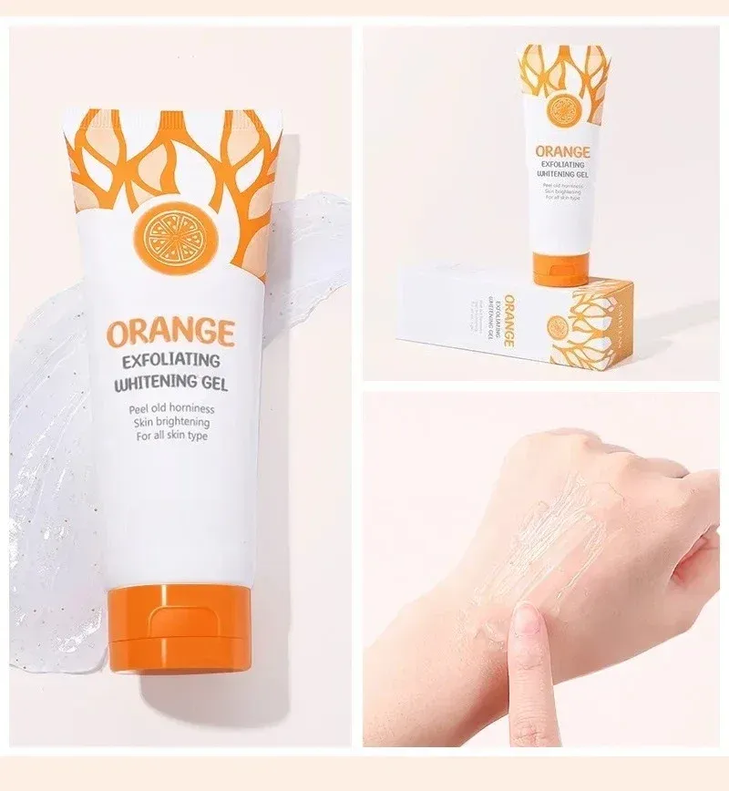 Gentle Orange Exfoliating Gel for Face - 50g Korean Skin Care Brightening & Hydrating Scrub for Dead Skin Removal, Moisturizing & Repair showcase 14