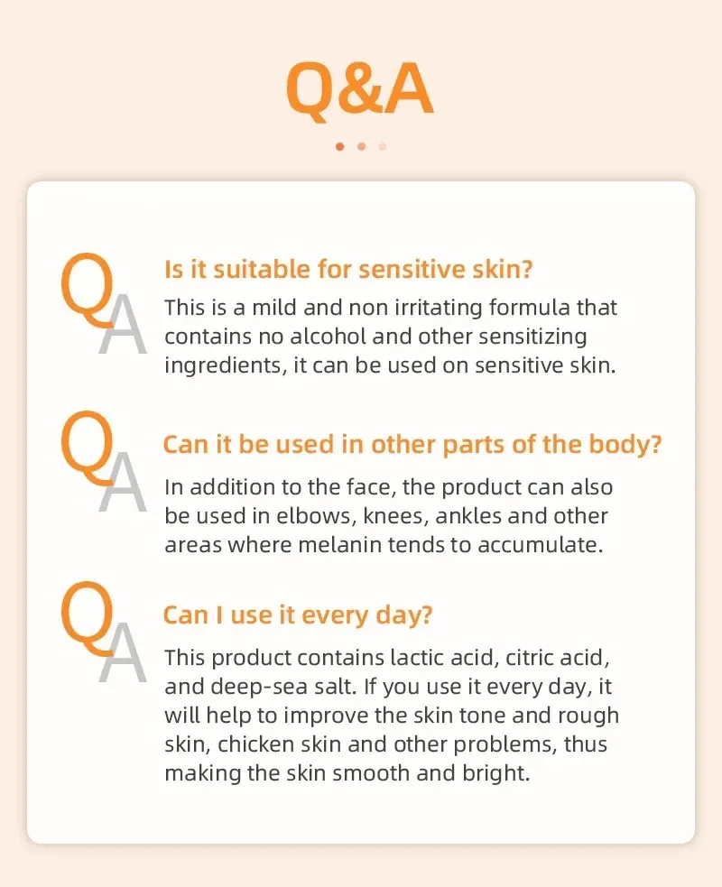 Gentle Orange Exfoliating Gel for Face - 50g Korean Skin Care Brightening & Hydrating Scrub for Dead Skin Removal, Moisturizing & Repair showcase 15