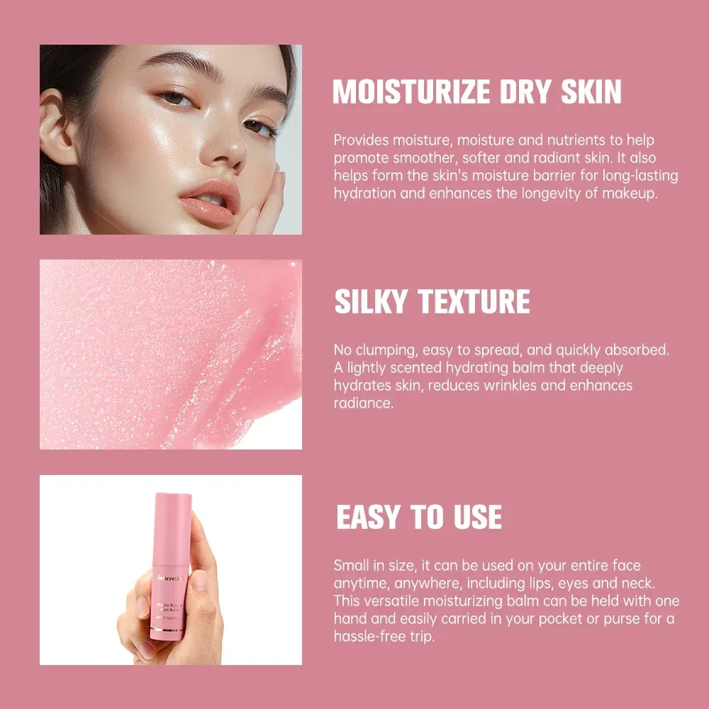 Lakerain Collagen Multi Balm Stick for Face & Neck | Wrinkle Bounce Moisturizing Cream with Hyaluronic Acid for Dry Skin | Korean Beauty Anti-Aging Stick - Image 4