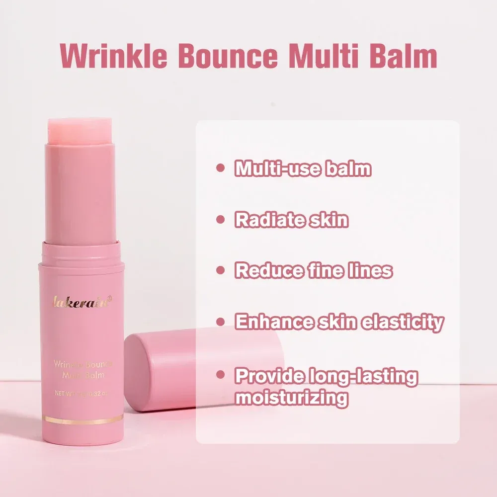 Lakerain Collagen Multi Balm Stick for Face & Neck | Wrinkle Bounce Moisturizing Cream with Hyaluronic Acid for Dry Skin | Korean Beauty Anti-Aging Stick - Image 5