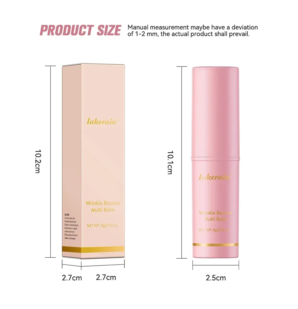 Lakerain Collagen Multi Balm Stick for Face & Neck | Wrinkle Bounce Moisturizing Cream with Hyaluronic Acid for Dry Skin | Korean Beauty Anti-Aging Stick showcase 8