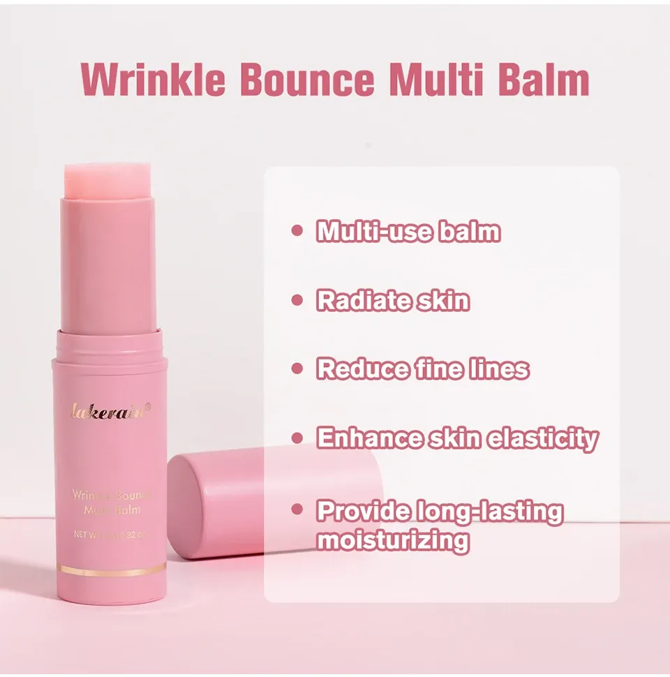 Lakerain Collagen Multi Balm Stick for Face & Neck | Wrinkle Bounce Moisturizing Cream with Hyaluronic Acid for Dry Skin | Korean Beauty Anti-Aging Stick showcase 3