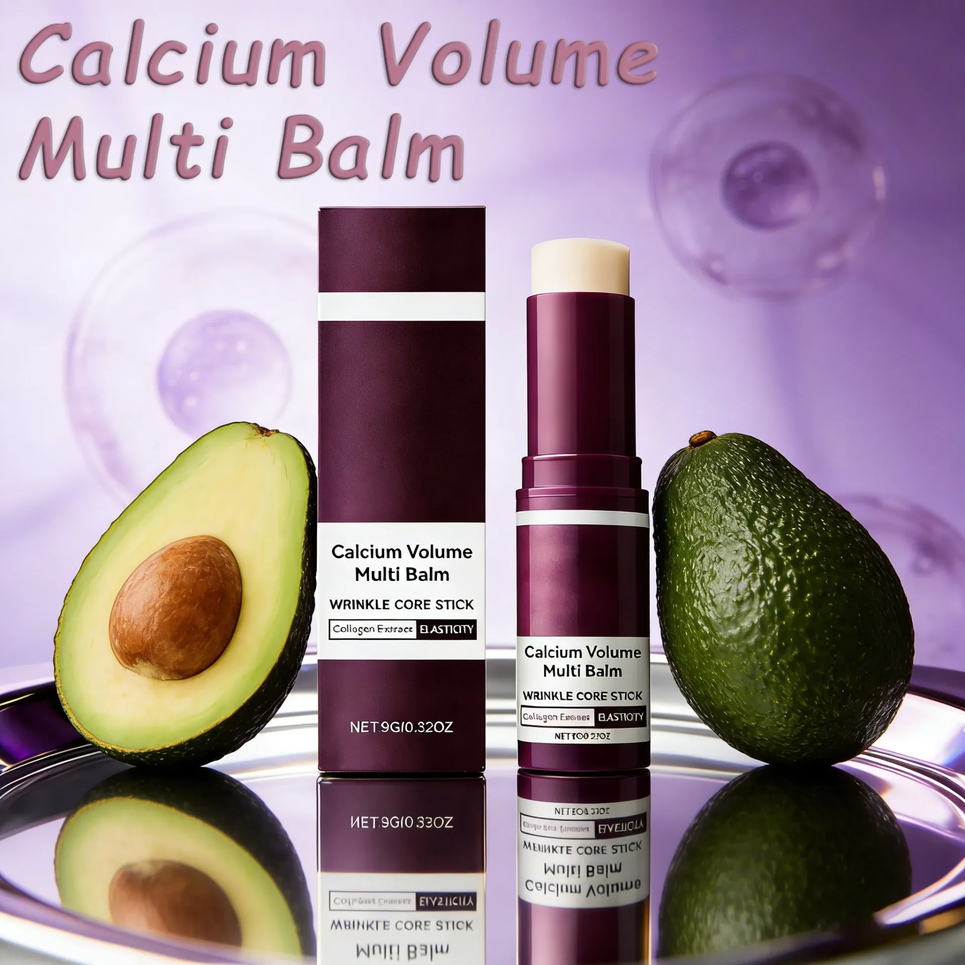 Collagen Volume Multi Balm Stick for Face & Eyes - Hydrating Anti-Aging Formula to Fade Fine Lines, Firm Skin, Brighten Complexion, and Nourish Dryness with Avocado Oil & Vitamin C thumbnail 1