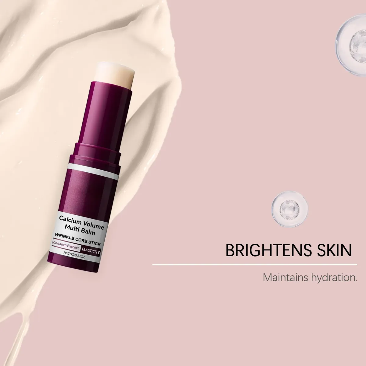 Collagen Volume Multi Balm Stick for Face & Eyes - Hydrating Anti-Aging Formula to Fade Fine Lines, Firm Skin, Brighten Complexion, and Nourish Dryness with Avocado Oil & Vitamin C showcase 7