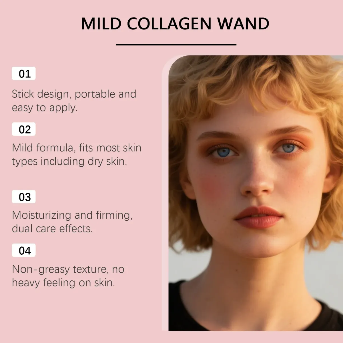 Collagen Wrinkle Bounce Multi Balm Stick for Face & Neck - Deep Hydrating Korean Skincare with Silky Texture, Enhances Makeup Longevity, 9g showcase 3