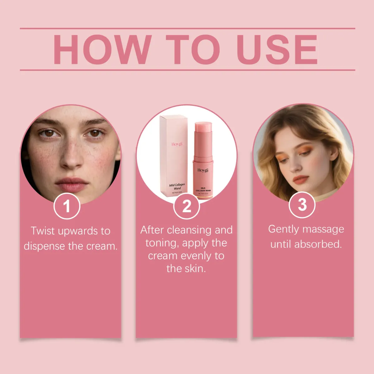 Collagen Wrinkle Bounce Multi Balm Stick for Face & Neck - Deep Hydrating Korean Skincare with Silky Texture, Enhances Makeup Longevity, 9g showcase 8
