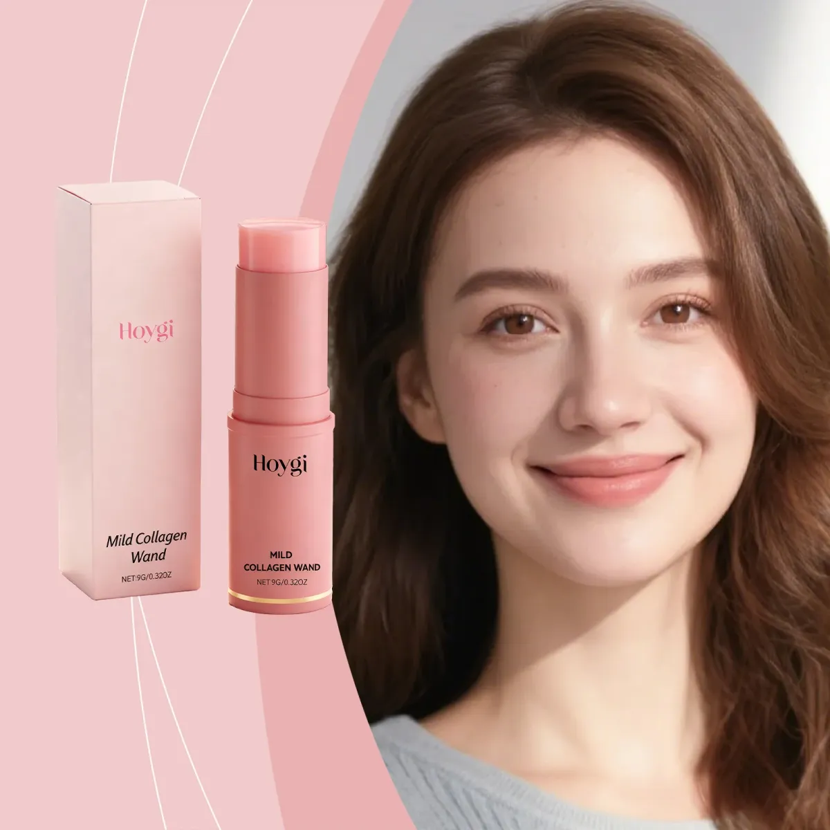 Collagen Wrinkle Bounce Multi Balm Stick for Face & Neck - Deep Hydrating Korean Skincare with Silky Texture, Enhances Makeup Longevity, 9g showcase 2