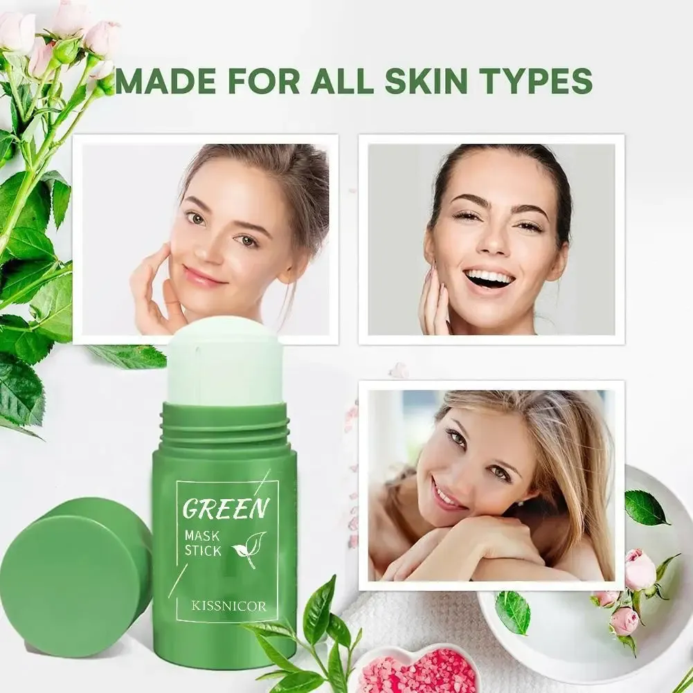 Green Tea Clean Mask Stick for Acne & Blackhead Removal - Deep Pore Cleansing, Purifying Matcha Clay Mud Mask for Oily & Combination Skin thumbnail 3