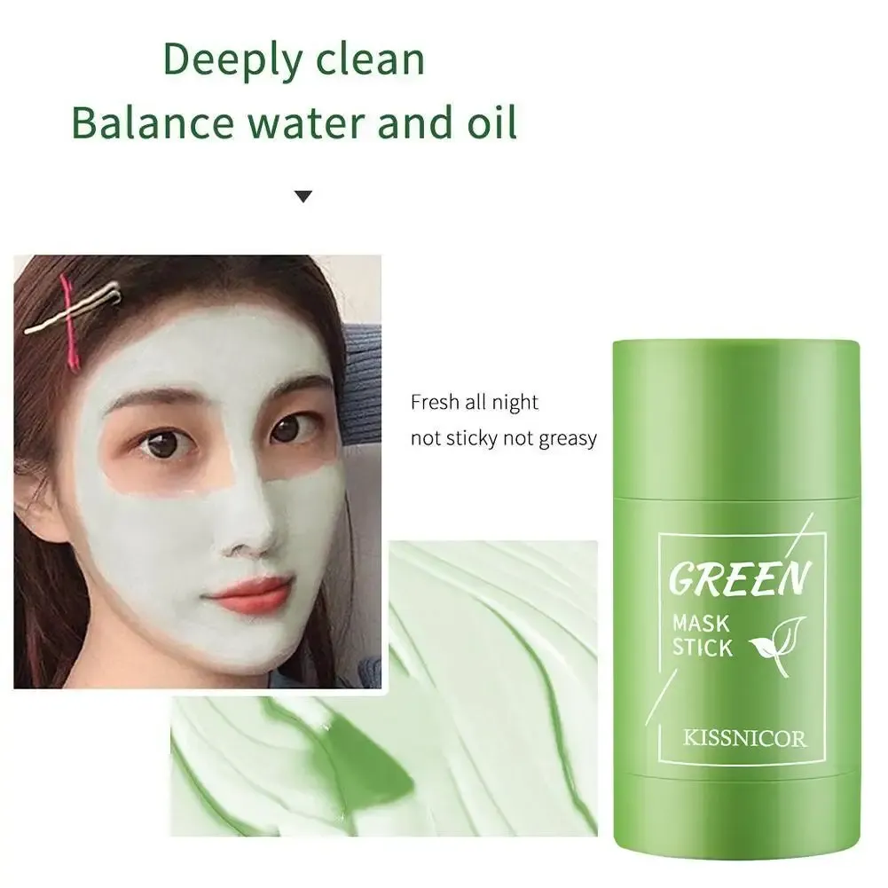 Green Tea Clean Mask Stick for Acne & Blackhead Removal - Deep Pore Cleansing, Purifying Matcha Clay Mud Mask for Oily & Combination Skin showcase 6