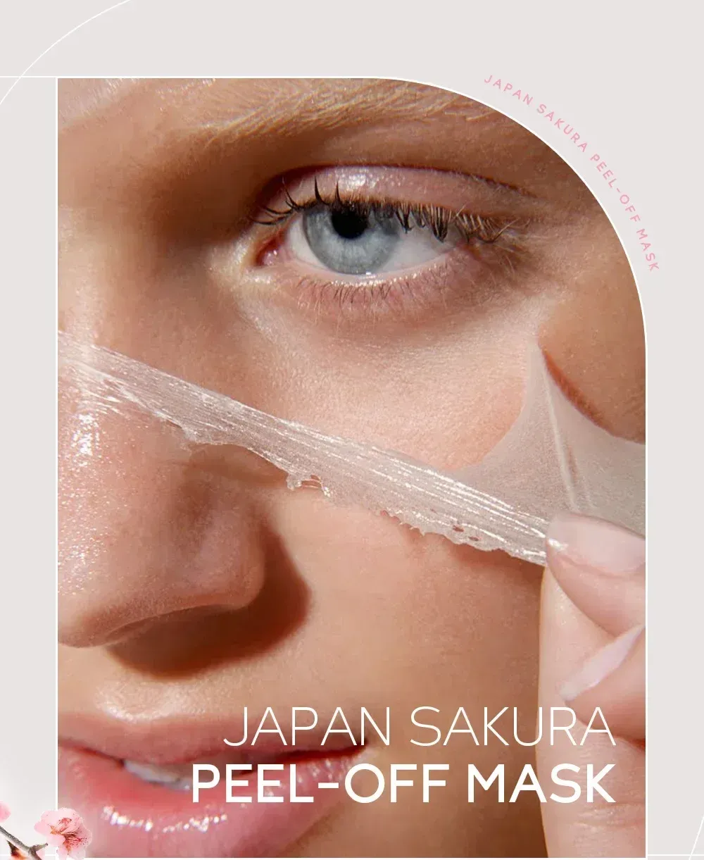 LAIKOU 24K Gold & Sakura Peeling Face Mask - Anti-Wrinkle, Whitening, Blackhead Removal, Deep Cleansing Tear-Off Mask for Radiant Skin showcase 8