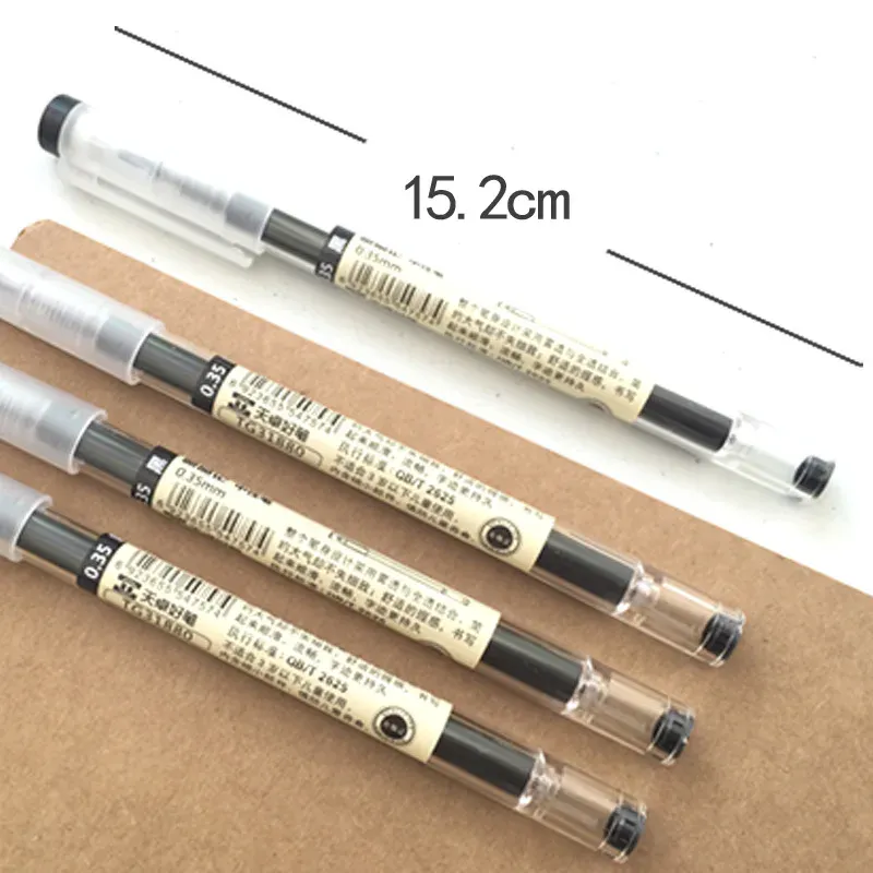Japan Fine Point 0.35mm Gel Pen Set - Black, Blue, Red Ink Ballpoint for School, Office, Student Writing - Smooth Stationery Supplies thumbnail 3