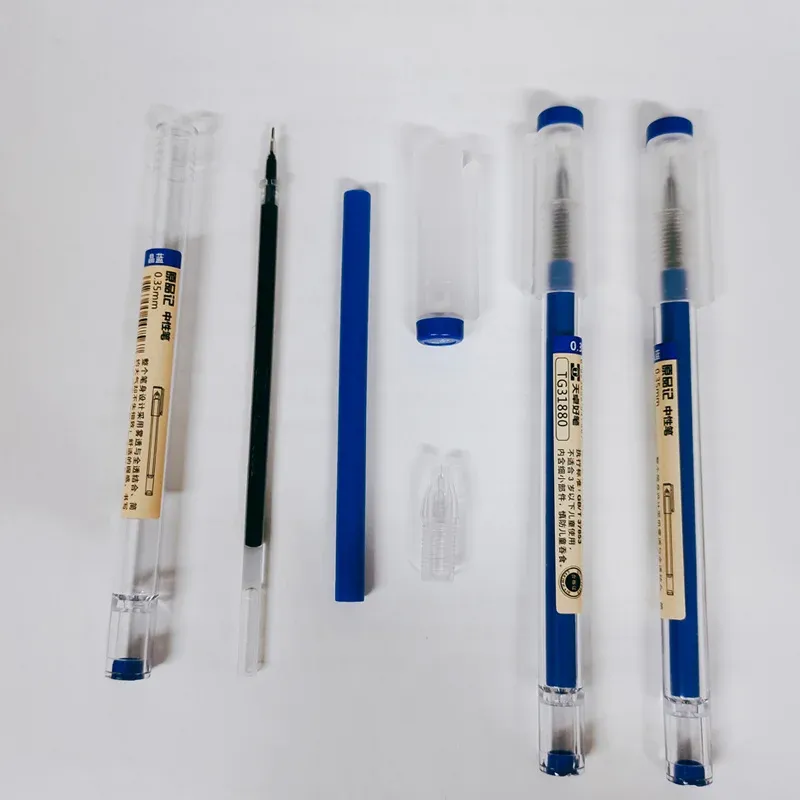 Japan Fine Point 0.35mm Gel Pen Set - Black, Blue, Red Ink Ballpoint for School, Office, Student Writing - Smooth Stationery Supplies showcase 2