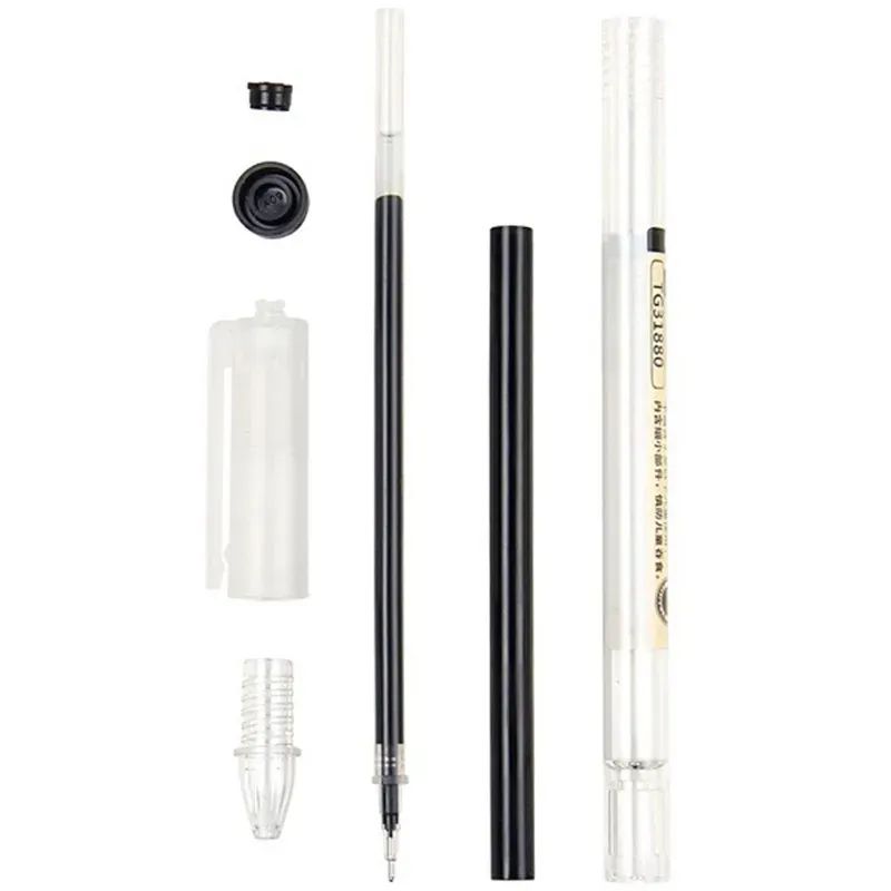 Japan Fine Point 0.35mm Gel Pen Set - Black, Blue, Red Ink Ballpoint for School, Office, Student Writing - Smooth Stationery Supplies thumbnail 5