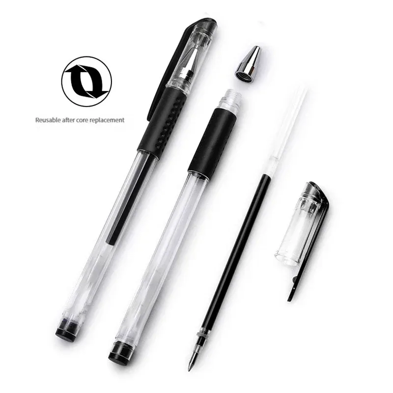 35/25 Pcs Gel Pen Set with Black, Blue, Red Ink, 0.5mm Ballpoint Tip, Kawaii Writing Tools for School and Office Stationery Supplies thumbnail 4