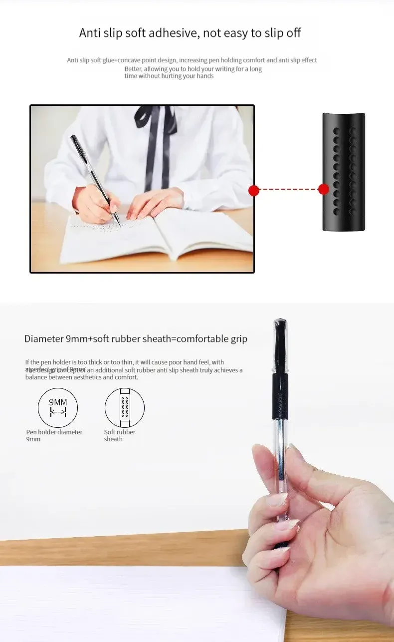 35/25 Pcs Gel Pen Set with Black, Blue, Red Ink, 0.5mm Ballpoint Tip, Kawaii Writing Tools for School and Office Stationery Supplies showcase 5