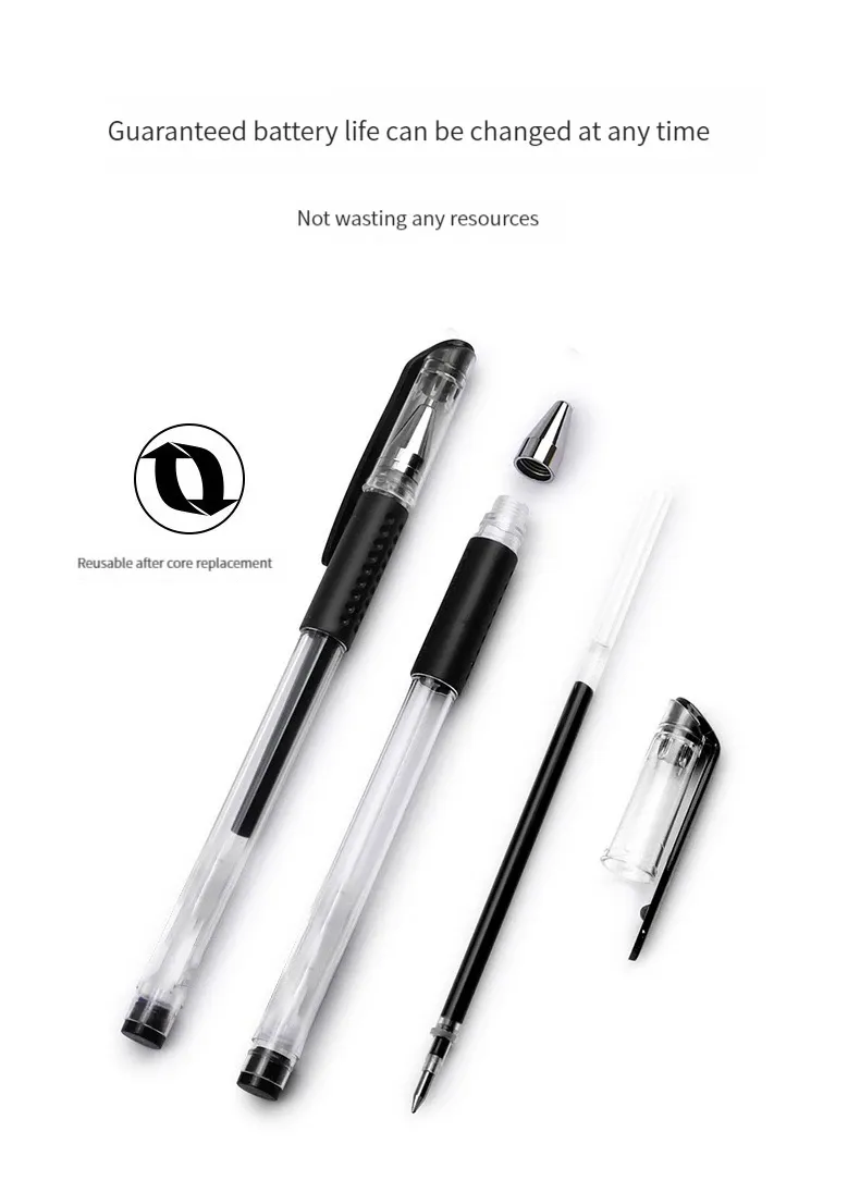 7/35 Pcs Gel Pen Set for School & Office: Smooth Writing Black, Blue, Red Ink Ballpoint Pens, Kawaii Stationery for Students & Professionals showcase 7