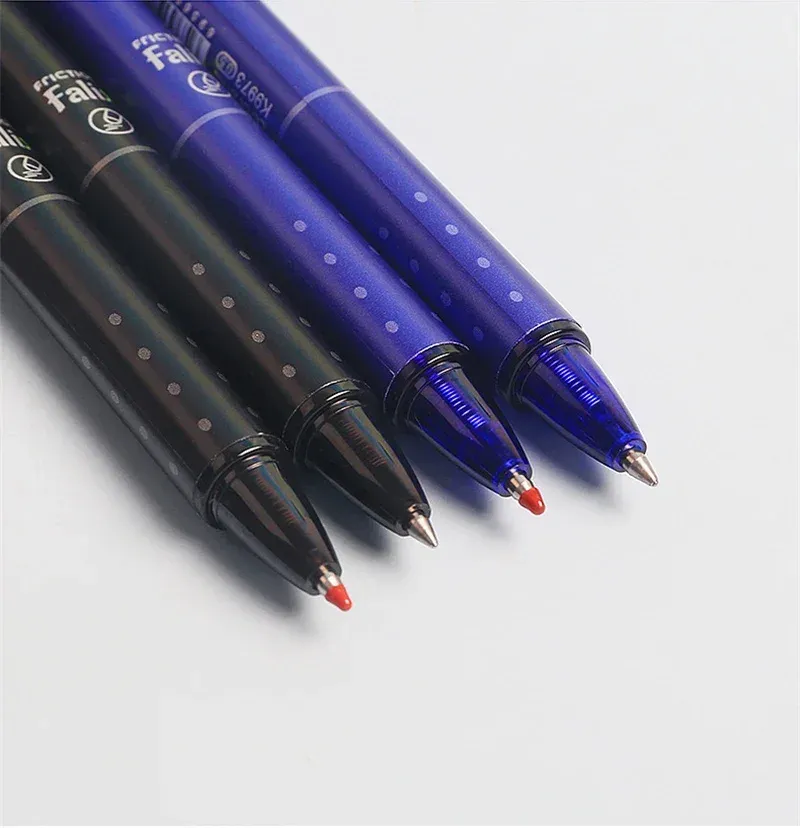 0.5mm Retractable Erasable Gel Pens Set with Built-in Eraser - Black & Blue Ink, Smooth Writing, 20 Refills Included for Office, School Exams & Stationery showcase 3
