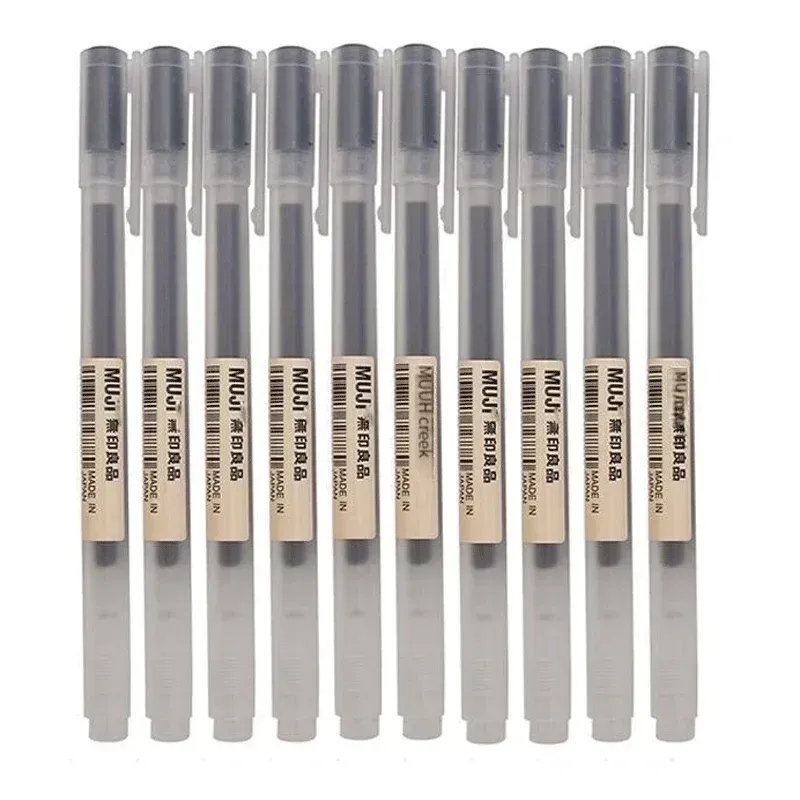 MUJI Gel Pen Set 6/8 Pcs Black Red Blue Ink 0.38mm 0.5mm Japanese Kawaii Stationery for Office School Students thumbnail 1