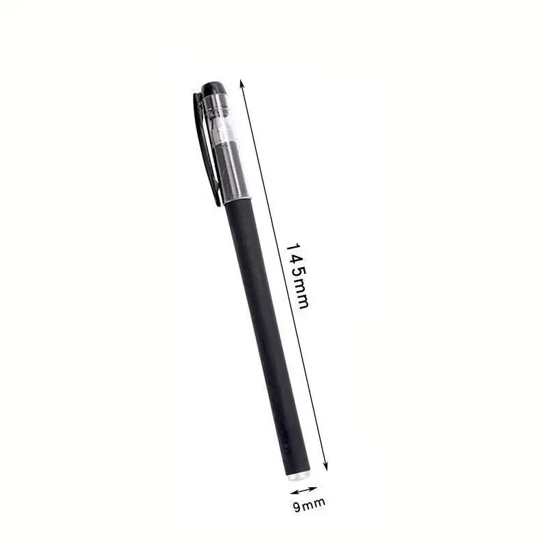 10-Piece Set 0.5mm Black Ink Gel Pens with Bullet Tip - Smooth Writing School & Office Stationery Supplies showcase 10
