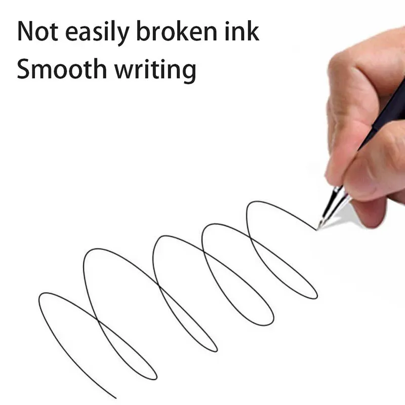 10-Piece Set 0.5mm Black Ink Gel Pens with Bullet Tip - Smooth Writing School & Office Stationery Supplies showcase 7