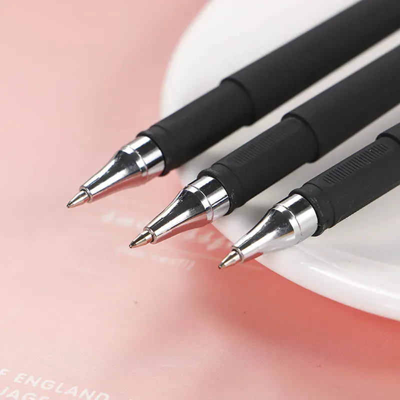 10-Piece Set 0.5mm Black Ink Gel Pens with Bullet Tip - Smooth Writing School & Office Stationery Supplies showcase 5