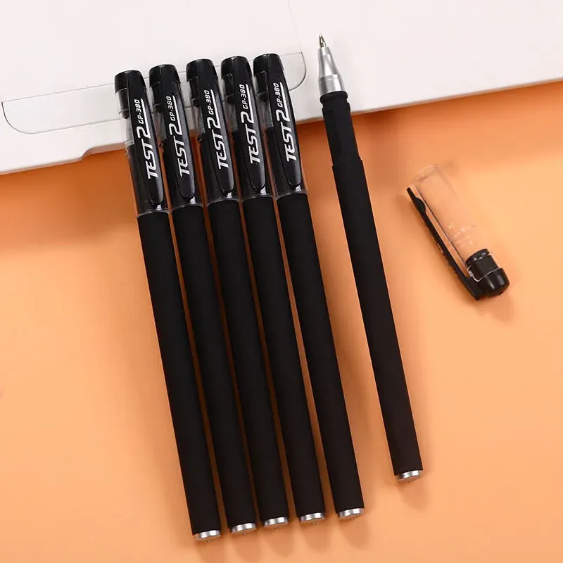10-Piece Set 0.5mm Black Ink Gel Pens with Bullet Tip - Smooth Writing School & Office Stationery Supplies showcase 2