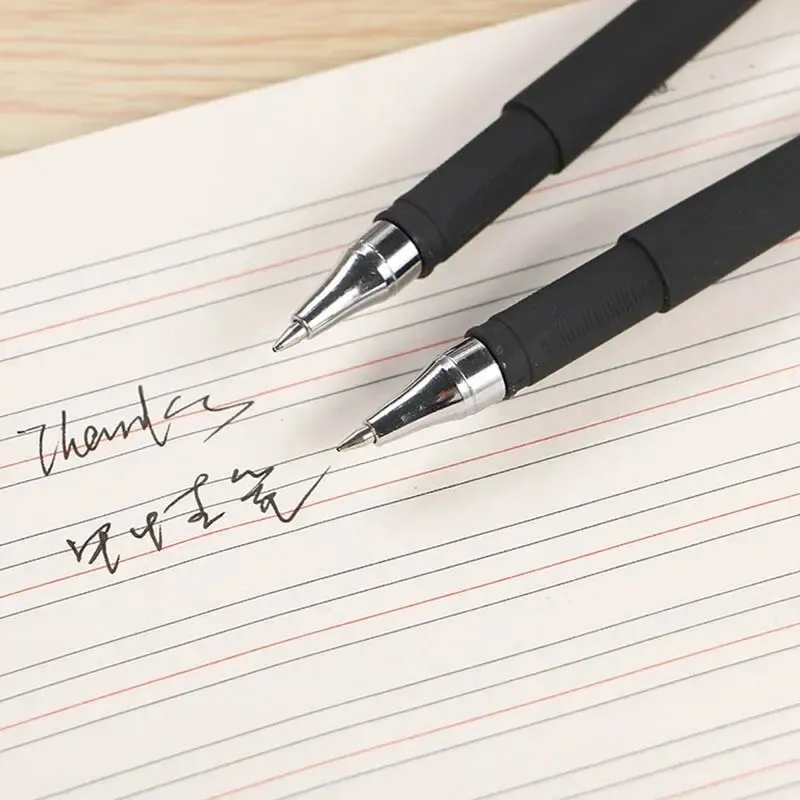 10-Piece Set 0.5mm Black Ink Gel Pens with Bullet Tip - Smooth Writing School & Office Stationery Supplies thumbnail 4