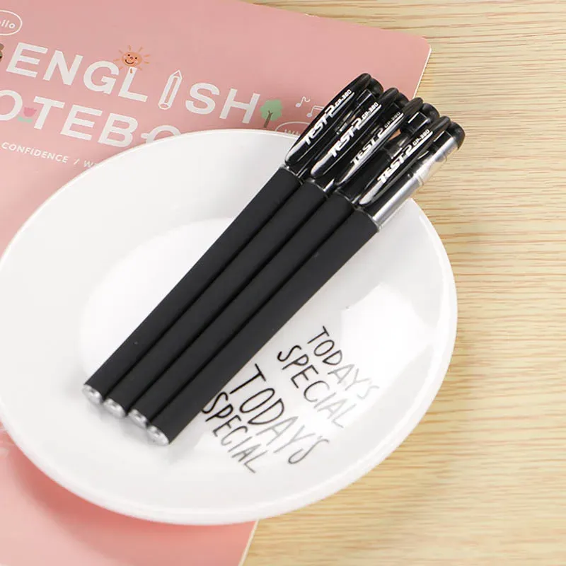 10-Piece Set 0.5mm Black Ink Gel Pens with Bullet Tip - Smooth Writing School & Office Stationery Supplies showcase 6