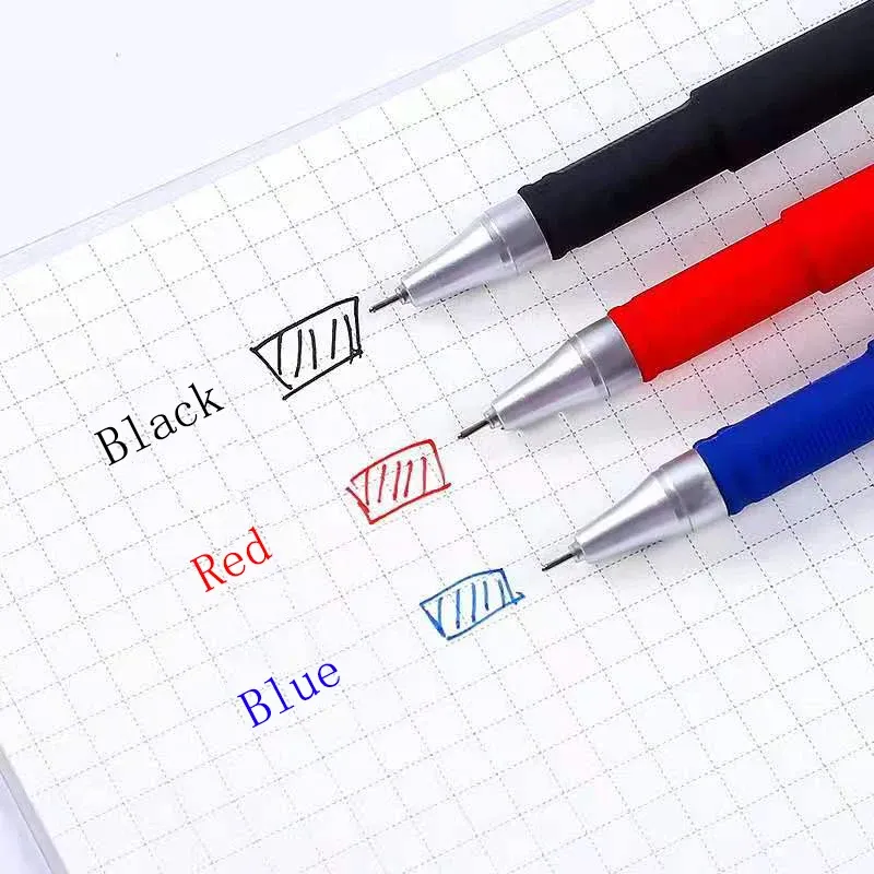 0.5mm Bullet Tip Gel Pen Set - Black, Blue, Red Ink Refills - Smooth Writing School & Office Stationery Supplies thumbnail 3